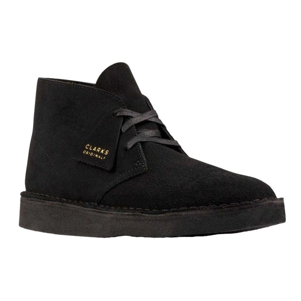 Clarks Originals Mens Suede Desert Boots / Black
